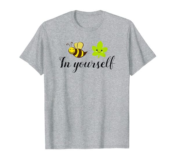believe bee leaf in yourself cute pun motivational t-shirt, White;black
believe bee leaf in yourself cute pun motivational t-shirt, White;black