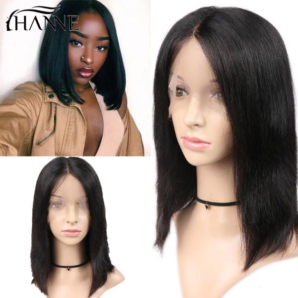 hair lace front short bob wig brazilian straight human wigs middle part for black women 150% density with baby, Black;brown
hair lace front short bob wig brazilian straight human wigs middle part for black women 150% density with baby, Black;brown