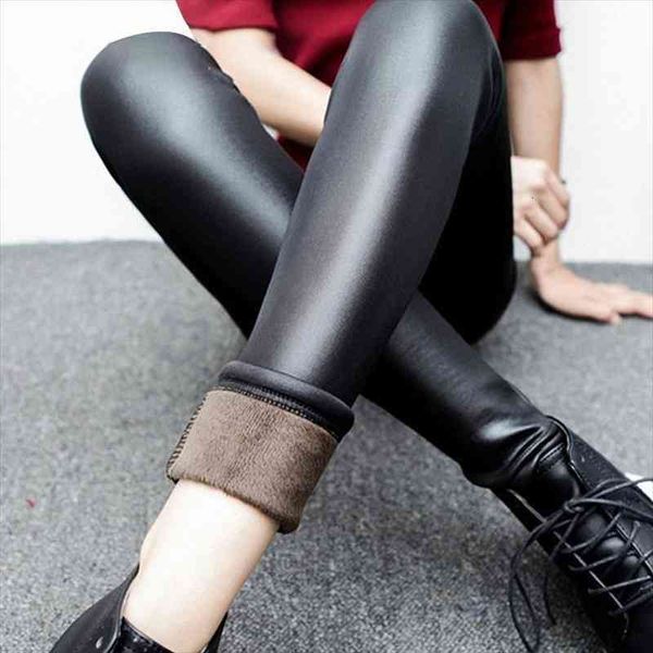 women leggings black thick warm legging pu leather pants female stretchy thermal trousers elastic waist pencil pants
women leggings black thick warm legging pu leather pants female stretchy thermal trousers elastic waist pencil pants