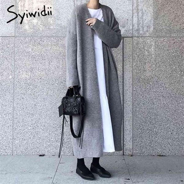 syiwidii long cardigan women elegant ladies loose ribbed knitted oversize sweaters fashion long coat spring and autumn 210805, White;black
syiwidii long cardigan women elegant ladies loose ribbed knitted oversize sweaters fashion long coat spring and autumn 210805, White;black