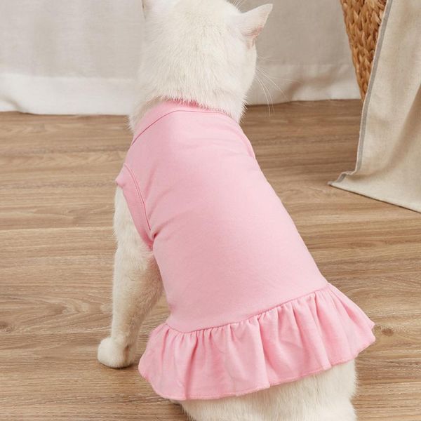 cat costumes t-shirt solid color dog skirt hem mini pet sweater princess dress puppy clothes
cat costumes t-shirt solid color dog skirt hem mini pet sweater princess dress puppy clothes