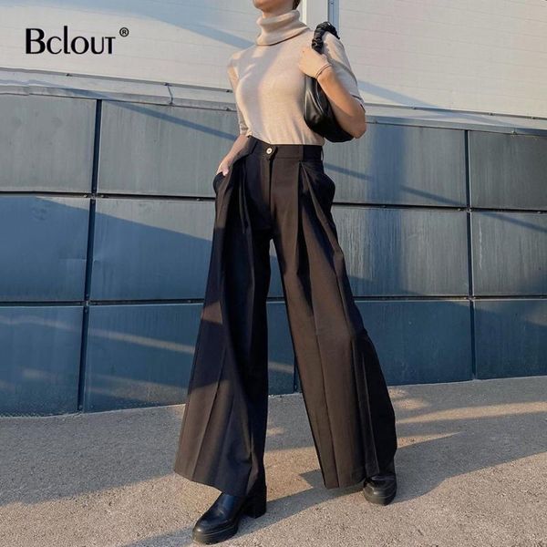 women's pants & capris bclout loose black pleated wide leg for women street high waist casual long office lady fashion solid trousers 2, Black;white
women's pants & capris bclout loose black pleated wide leg for women street high waist casual long office lady fashion solid trousers 2, Black;white