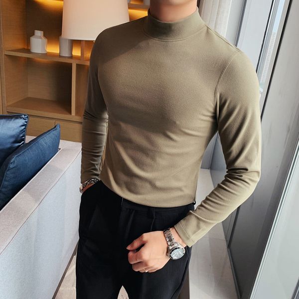 men's polos high neck t-shirt, double-sided elastic veet shirt, long sleeve, middle collar, club background suit, autumn and winter, White;black
men's polos high neck t-shirt, double-sided elastic veet shirt, long sleeve, middle collar, club background suit, autumn and winter, White;black