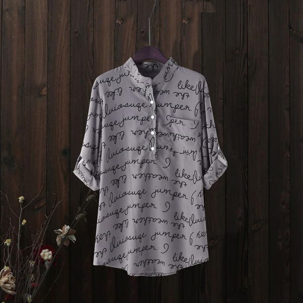 women's blouses & shirts letter printing blouse long sleeve button turn-down collar cotton linen vintage elegant plus size, White
women's blouses & shirts letter printing blouse long sleeve button turn-down collar cotton linen vintage elegant plus size, White