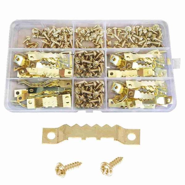 storage bags gold double-sided serrated hook frame decoration picture with screw box po oil painting sawtooth hanger accessories
storage bags gold double-sided serrated hook frame decoration picture with screw box po oil painting sawtooth hanger accessories