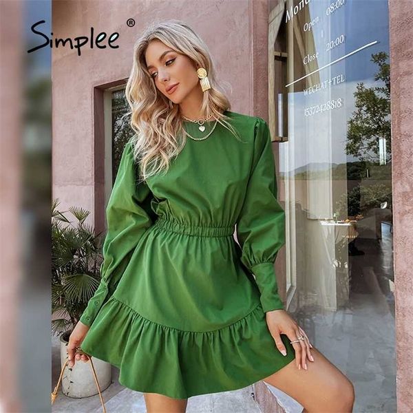elegant lantern sleeves a-line ruffled women dress green elastic waist o-neck solid mini dresses female college vestido 211206, Black;gray
elegant lantern sleeves a-line ruffled women dress green elastic waist o-neck solid mini dresses female college vestido 211206, Black;gray