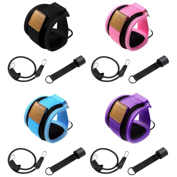 elastic d-ring ankle strap cuffs with resistance band door anchor leg hip training exercises attachment fitness equipment bands
elastic d-ring ankle strap cuffs with resistance band door anchor leg hip training exercises attachment fitness equipment bands