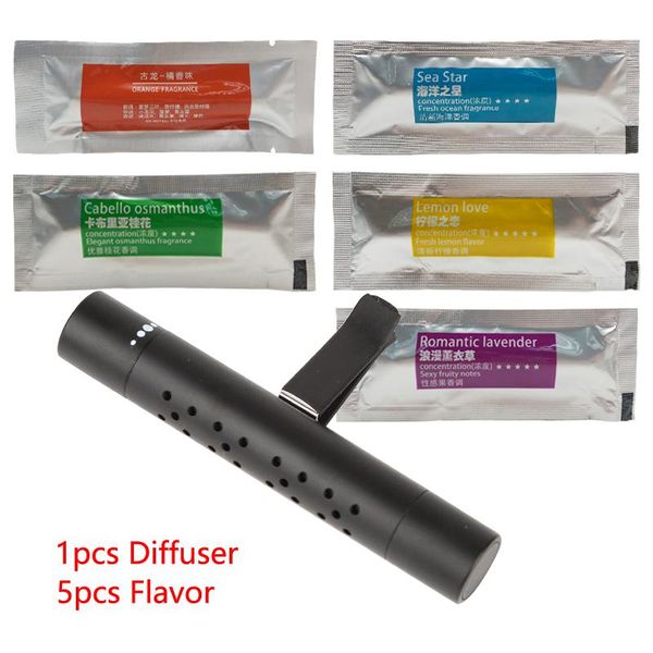 car air freshener outlet clip with 5 aroma sticks perfume solid diffuser 8 kinds flavor
car air freshener outlet clip with 5 aroma sticks perfume solid diffuser 8 kinds flavor