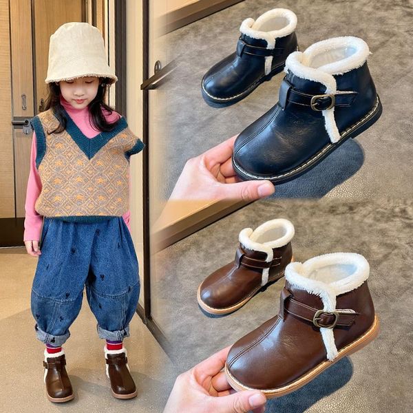 boots classtic kids autumn winter girls children british fashion plush breathable princess shoes kid pu leather boys shoe, Black;grey
boots classtic kids autumn winter girls children british fashion plush breathable princess shoes kid pu leather boys shoe, Black;grey
