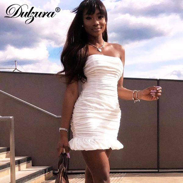 dulzura solid women ruched tube mini dress ruffle bodycon streetwear elegant party club 2021 autumn winter slim festival, Black;white
dulzura solid women ruched tube mini dress ruffle bodycon streetwear elegant party club 2021 autumn winter slim festival, Black;white