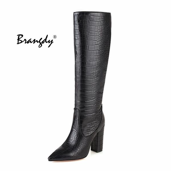 boots brangdy women knee high leather pointed toe winter shoes fashion party footwear size 34-48, Black
boots brangdy women knee high leather pointed toe winter shoes fashion party footwear size 34-48, Black