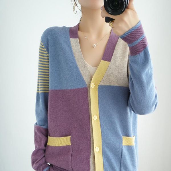 women's knits & tees autumn spring women cardigan warm knitted sweater jacket pocket patchwork fashion knit cardigans coat lady loose p, White
women's knits & tees autumn spring women cardigan warm knitted sweater jacket pocket patchwork fashion knit cardigans coat lady loose p, White