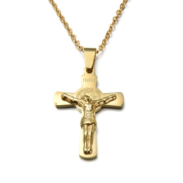 stainless steel inri cross pendant necklace catholicism jesus jewelry for wholesale, Silver
stainless steel inri cross pendant necklace catholicism jesus jewelry for wholesale, Silver