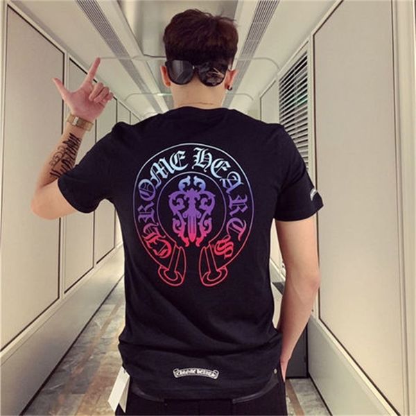 luxury design clothes european american fashion br social versatile short sleeve summer cotton short sleeve men's and women's tshi, White;black
luxury design clothes european american fashion br social versatile short sleeve summer cotton short sleeve men's and women's tshi, White;black