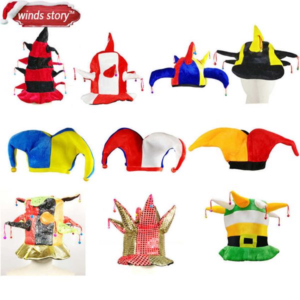 1piec multicolor clown jter circus jokers with bells party costume accsori fancy drs party mardi gras carnival hat
1piec multicolor clown jter circus jokers with bells party costume accsori fancy drs party mardi gras carnival hat
