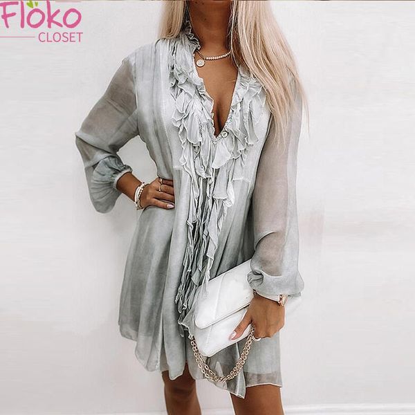 casual dresses flokocloset summer loose print v-neck long sleeve chiffon mini fashion elegant party evening ruffles a-line dress, Black;gray
casual dresses flokocloset summer loose print v-neck long sleeve chiffon mini fashion elegant party evening ruffles a-line dress, Black;gray