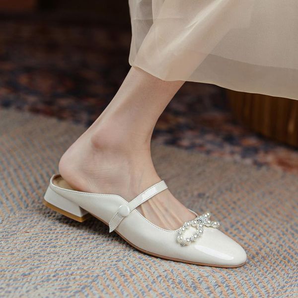 cover toe shoes woman 2021 low female slippers butterfly-knot retro pu hoof heels fabric slides rubber basic, Black
cover toe shoes woman 2021 low female slippers butterfly-knot retro pu hoof heels fabric slides rubber basic, Black