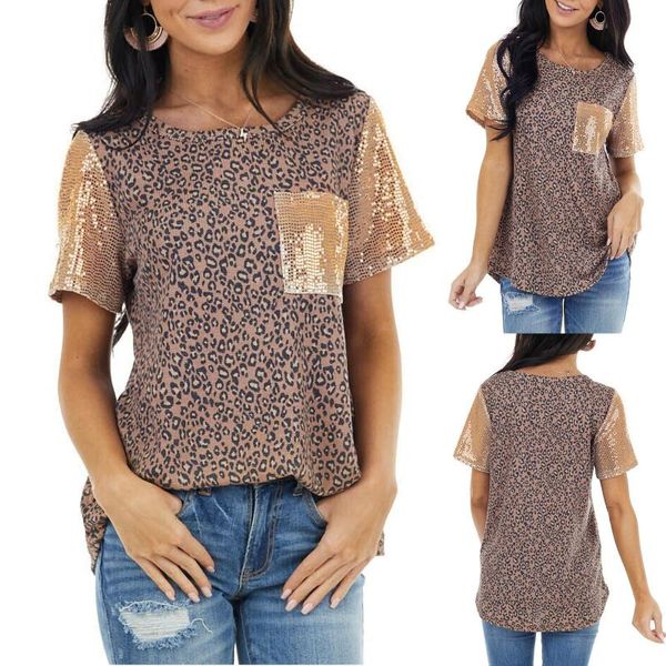 women's t-shirt 0 neck leopard pocket women summer short sleeve 2021 fashion back tee loose shirt female #t1g, White
women's t-shirt 0 neck leopard pocket women summer short sleeve 2021 fashion back tee loose shirt female #t1g, White