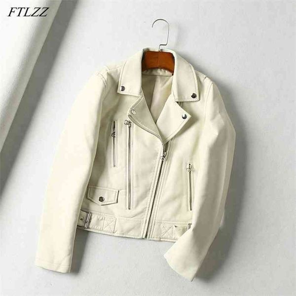 women autumn black faux leather short jackets turn-down collar zipper basic pu coat motorcycle biker punk outwear 210430
women autumn black faux leather short jackets turn-down collar zipper basic pu coat motorcycle biker punk outwear 210430