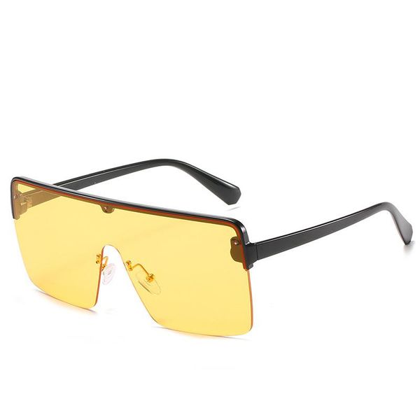 sunglasses classic vintage square woman siamese oversized woman/men retro design one-piece lens eyewear, White;black
sunglasses classic vintage square woman siamese oversized woman/men retro design one-piece lens eyewear, White;black