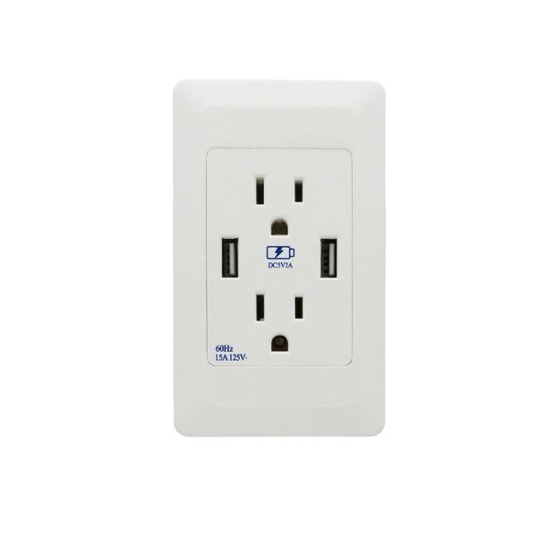 smart power plugs 15a us standard socket white american usb panel anti - leakage charger
smart power plugs 15a us standard socket white american usb panel anti - leakage charger