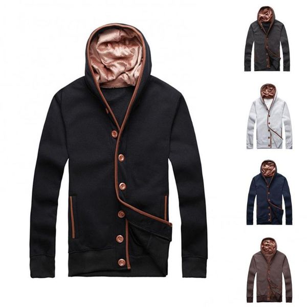 men's jackets men autumn winter buttons long sleeve coat casual hooded cardigan outwear jacket, Black;brown
men's jackets men autumn winter buttons long sleeve coat casual hooded cardigan outwear jacket, Black;brown