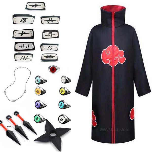 anime costumes elder children cosplay costume headband ring akatsuki uchiha cloak robe clothes halloween costume, Black
anime costumes elder children cosplay costume headband ring akatsuki uchiha cloak robe clothes halloween costume, Black