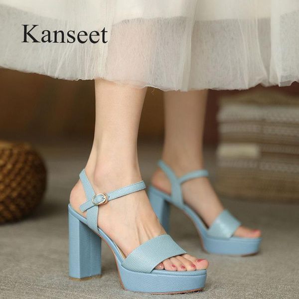 dress shoes kanseet 2021 women's sandals summer genuine leather open-toed thick high heels party platform footwear female, Black
dress shoes kanseet 2021 women's sandals summer genuine leather open-toed thick high heels party platform footwear female, Black