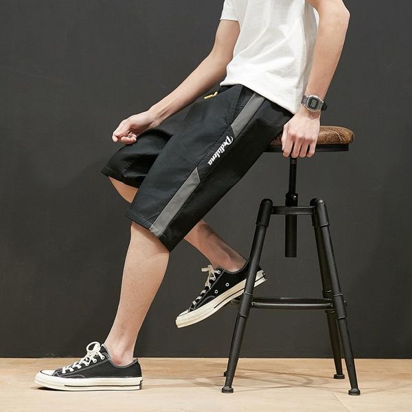 japanese cargo shorts male summer cotton five logo sweatpants men loose sand beach pants men's casual, White;black
japanese cargo shorts male summer cotton five logo sweatpants men loose sand beach pants men's casual, White;black