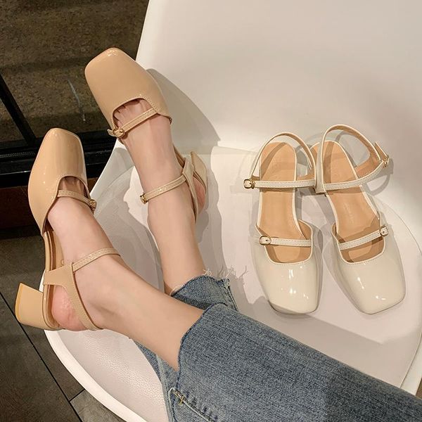 mary janes ladies shoes 2021 summer square toe thick heel buckle strap pumps high heels vintage shallow sandalias mujer shoe dress, Black
mary janes ladies shoes 2021 summer square toe thick heel buckle strap pumps high heels vintage shallow sandalias mujer shoe dress, Black