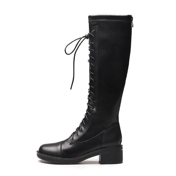 High-heeled genuine leather women winter elasticity boots thick wool warm women Military boots high-quality snow boots 43, Black singel
High-heeled genuine leather women winter elasticity boots thick wool warm women Military boots high-quality snow boots 43, Black singel