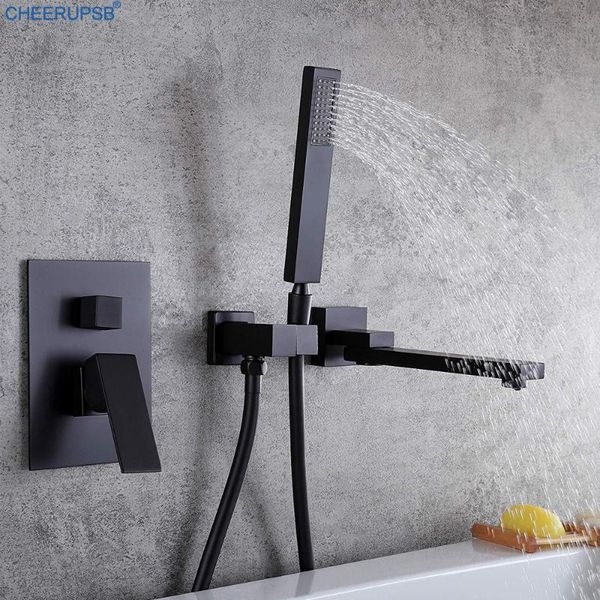 waterfall bathroom shower set wall mount hand hold bath sprayer solid brass modern bathtub faucet concealed rain system sets
waterfall bathroom shower set wall mount hand hold bath sprayer solid brass modern bathtub faucet concealed rain system sets