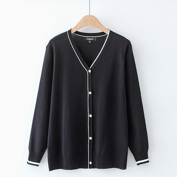 plus size t-shirt women clothing cardigans 2021 spring autumn korean fashion simple v neck mixed colors sweater coat female 3xl 4xl, Black
plus size t-shirt women clothing cardigans 2021 spring autumn korean fashion simple v neck mixed colors sweater coat female 3xl 4xl, Black