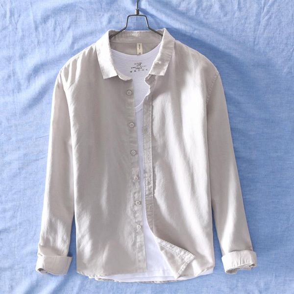italy style long-sleeved linen shirt men brand fashion solid shirts male cotton 2021 mens overhemd chemise camisa men's casual, White;black
italy style long-sleeved linen shirt men brand fashion solid shirts male cotton 2021 mens overhemd chemise camisa men's casual, White;black