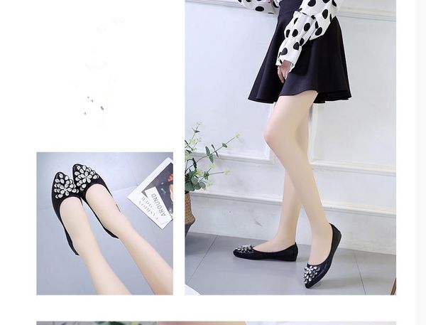 2021 spring and autumn shoes with new style fashion flat bottom pointed end women's shoes @6987, Black
2021 spring and autumn shoes with new style fashion flat bottom pointed end women's shoes @6987, Black