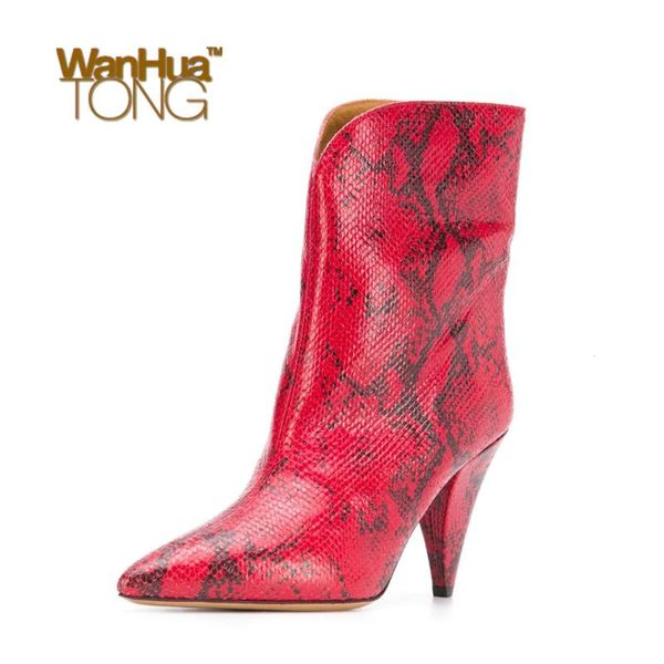 boots wanhuatong snake skin pattern fashion business daily spike heel pointed toe mid-calf heeled, Black
boots wanhuatong snake skin pattern fashion business daily spike heel pointed toe mid-calf heeled, Black