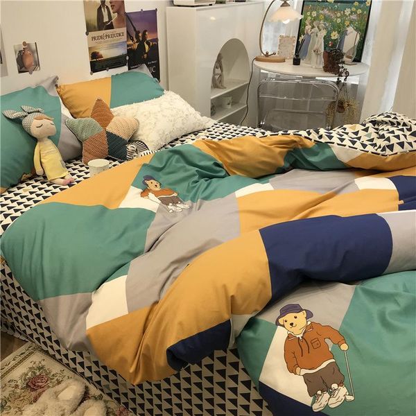 bedding sets ins style 100 cotton set black and white bed sheet cartoon bear dovet cover size
bedding sets ins style 100 cotton set black and white bed sheet cartoon bear dovet cover size
