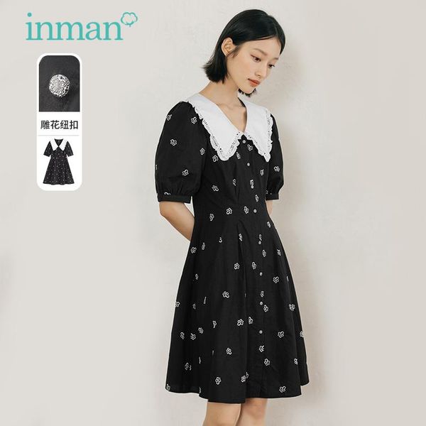 party dresses inman summer autumn women's dress lace lapel chic sweet fresh flowers embroidery a-line short sleeve one-piece, White;black
party dresses inman summer autumn women's dress lace lapel chic sweet fresh flowers embroidery a-line short sleeve one-piece, White;black