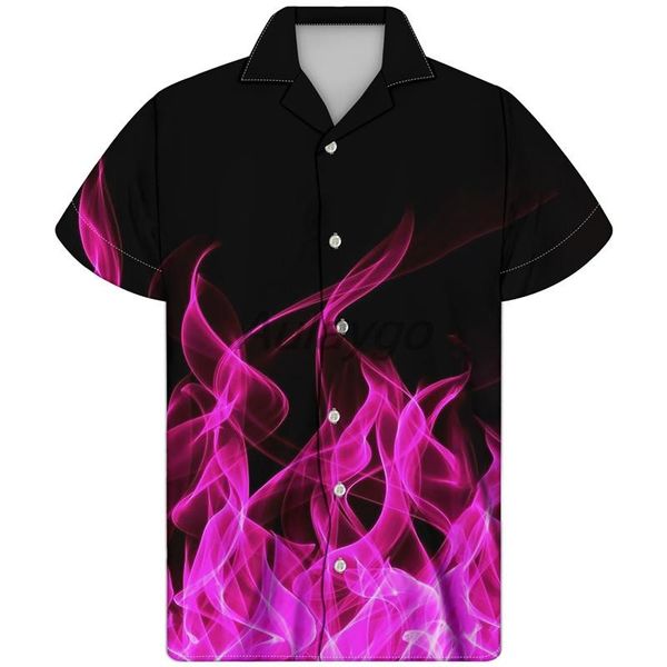 men's casual shirts beach flame pattern summer fashion camisa masculina short sleeve button down hawaiian mens plus size streetwear, White;black
men's casual shirts beach flame pattern summer fashion camisa masculina short sleeve button down hawaiian mens plus size streetwear, White;black