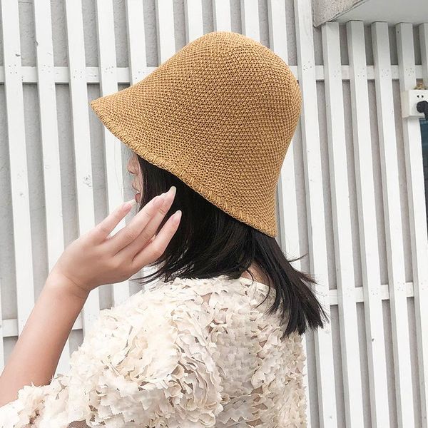 colors summer breathable bucket hats women dome solid knitted sun protection hat street beach fishing caps casual all match wide brim, Blue;gray
colors summer breathable bucket hats women dome solid knitted sun protection hat street beach fishing caps casual all match wide brim, Blue;gray