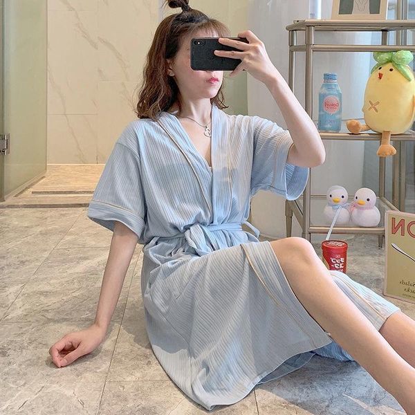 women's sleepwear summer cotton kimono nightgown for women solid color short sleeve causal female breathable nightdress, Black;red
women's sleepwear summer cotton kimono nightgown for women solid color short sleeve causal female breathable nightdress, Black;red