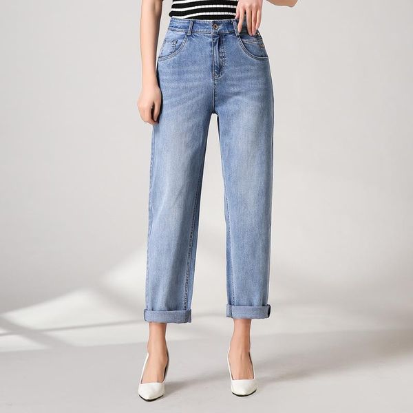 women's jeans women 2021 spring high waist loose harlan daddy pants large size wild thin, Blue
women's jeans women 2021 spring high waist loose harlan daddy pants large size wild thin, Blue