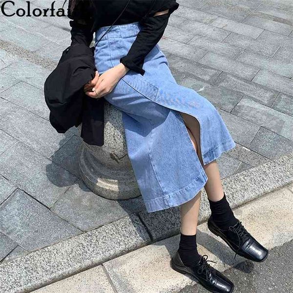 women's skirts spring summer vintage high waist fashionable pencil denim split wild lady long sk8059 210427, Black
women's skirts spring summer vintage high waist fashionable pencil denim split wild lady long sk8059 210427, Black