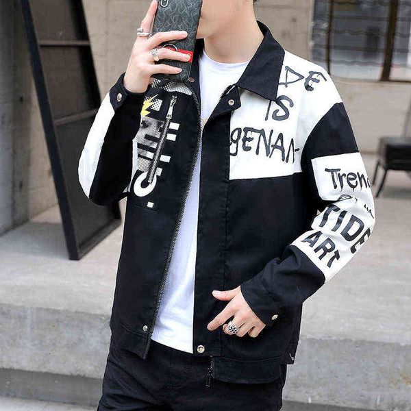 luxury men's suits blazers gentleman's fancy coat 2021 korean student spring and autumn cloth fashion brand et men's wear, White;black