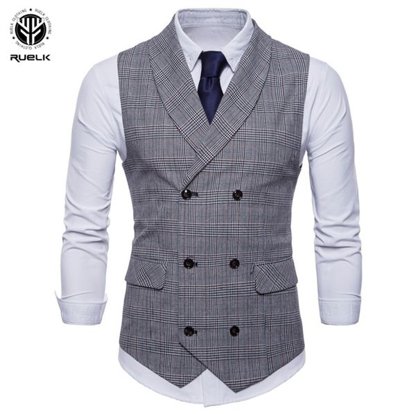 ruelk spring and autumn men's fashion brand lattice suit vest jacket casual sleeveless slim stylish large size m-4xl 210923, Black;white
ruelk spring and autumn men's fashion brand lattice suit vest jacket casual sleeveless slim stylish large size m-4xl 210923, Black;white