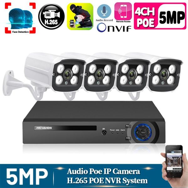 h.265 4ch 5mp poe security camera system kit 4pcs hd ip outdoor waterproof cctv video surveillance audio nvr 2tb wireless kits
h.265 4ch 5mp poe security camera system kit 4pcs hd ip outdoor waterproof cctv video surveillance audio nvr 2tb wireless kits
