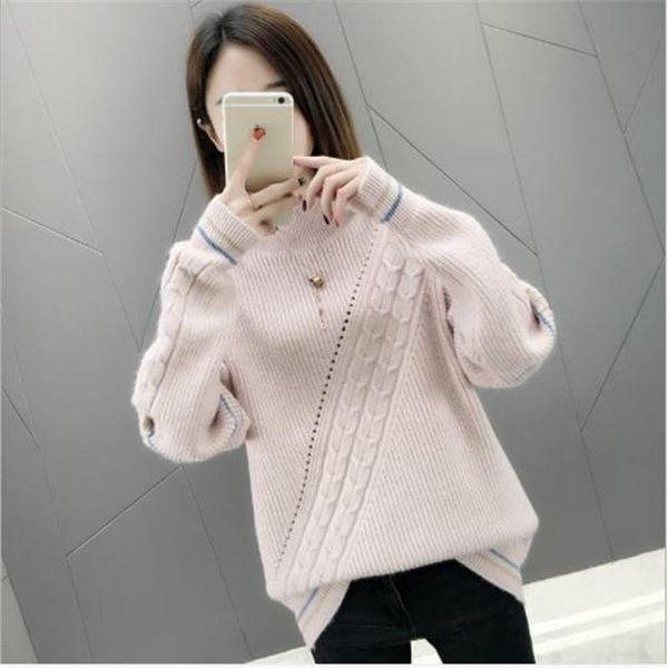 women's sweaters fashion basic sweater women pullovers autumn winter 2021 knitted jumper female short half-turtleneck loose knitwear h, White;black
women's sweaters fashion basic sweater women pullovers autumn winter 2021 knitted jumper female short half-turtleneck loose knitwear h, White;black