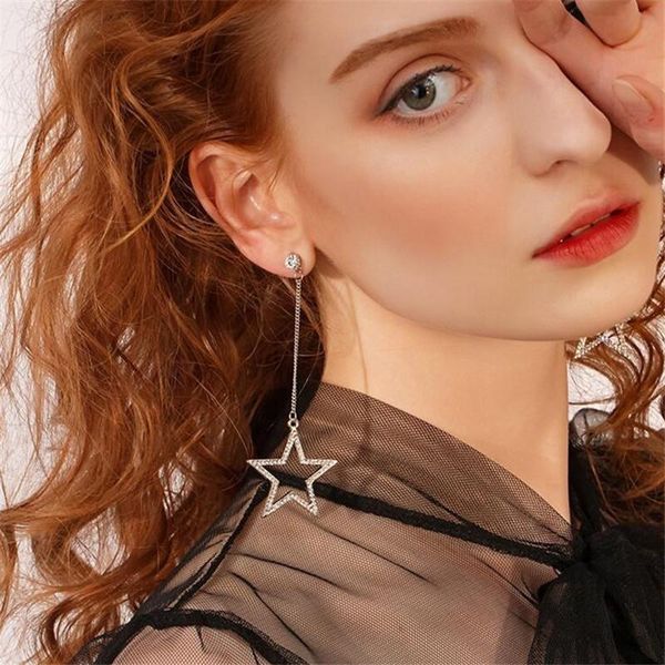 dangle & chandelier five point star earring geomeric stud earrings for women girl ear jewelry brincos, Silver
dangle & chandelier five point star earring geomeric stud earrings for women girl ear jewelry brincos, Silver