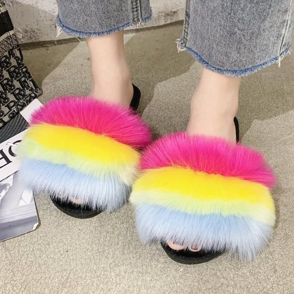 slippers winter fur women home trend colorful long plush warm ladies casual shoes indoor bedroom furry, Black
slippers winter fur women home trend colorful long plush warm ladies casual shoes indoor bedroom furry, Black