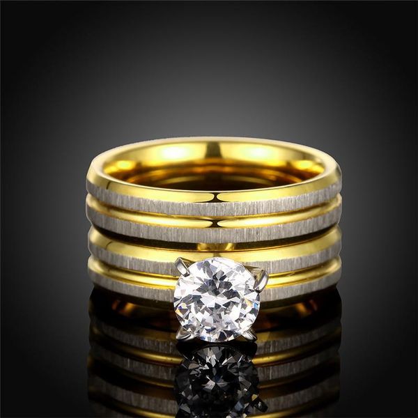 wedding rings women 2pcs/1set titanium steel golden marriage engagement bague homme bagues anel falange bayan yuzuk us size 6-9 jewelry, Slivery;golden
wedding rings women 2pcs/1set titanium steel golden marriage engagement bague homme bagues anel falange bayan yuzuk us size 6-9 jewelry, Slivery;golden